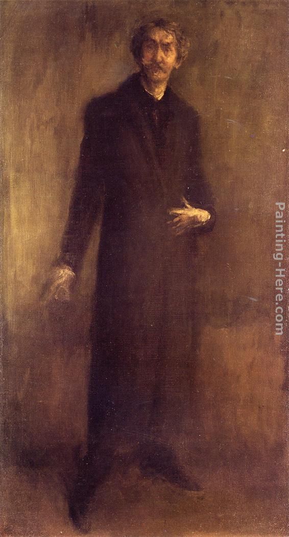 Brown and Gold painting - James Abbott McNeill Whistler Brown and Gold art painting